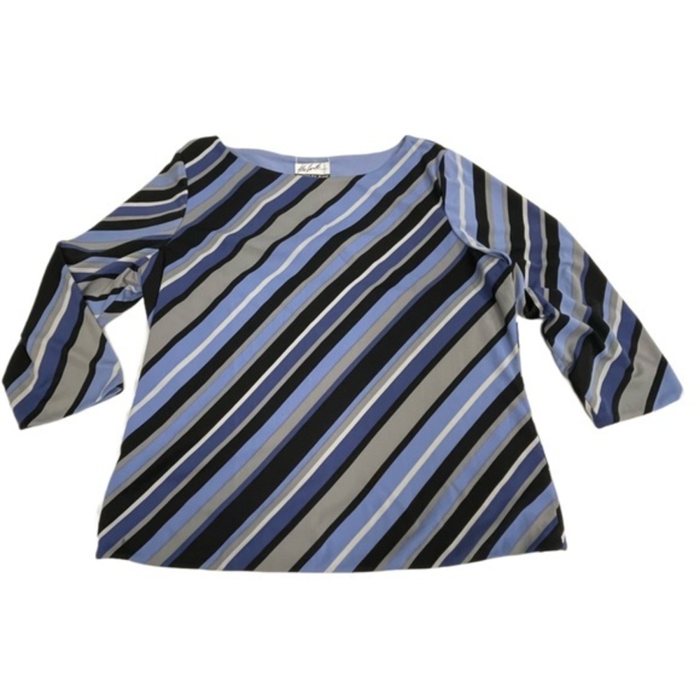 Vintage 90’s “The Look” by Randolph Duke striped top womens size Large